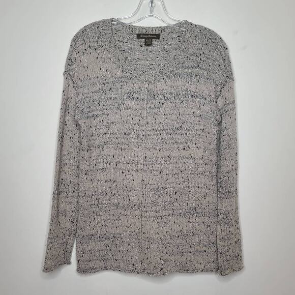 Tommy Bahama tan speckled boucle long sleeve sweater - XS - Picture 1 of 4